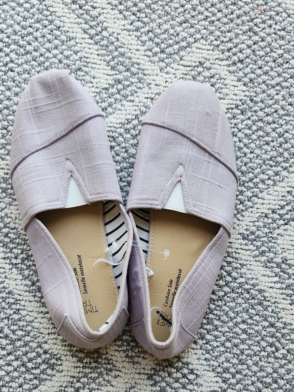Time and Tru Lavender Slip-On Flats